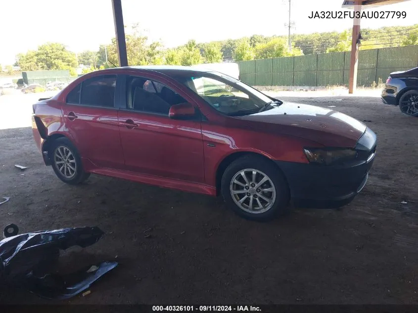 JA32U2FU3AU027799 2010 Mitsubishi Lancer Es