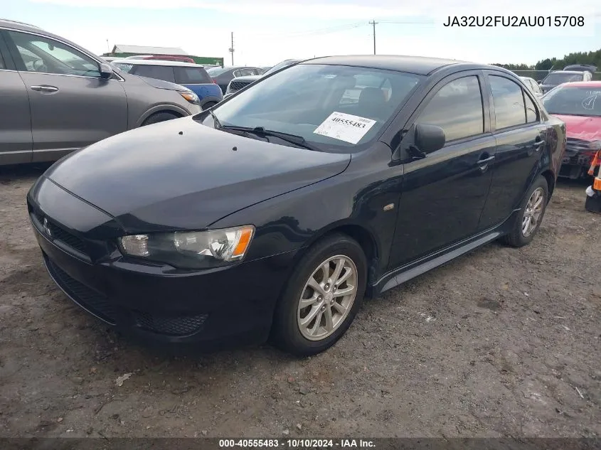 2010 Mitsubishi Lancer Es VIN: JA32U2FU2AU015708 Lot: 40555483