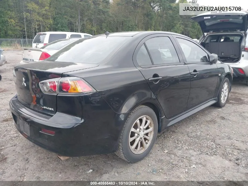 2010 Mitsubishi Lancer Es VIN: JA32U2FU2AU015708 Lot: 40555483