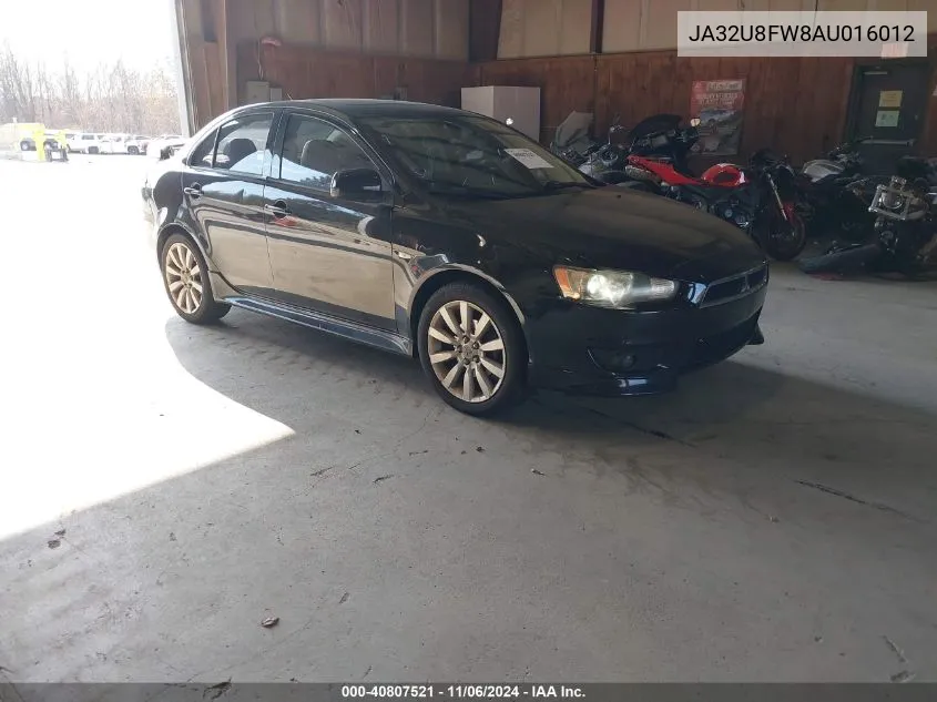 2010 Mitsubishi Lancer Gts VIN: JA32U8FW8AU016012 Lot: 40807521