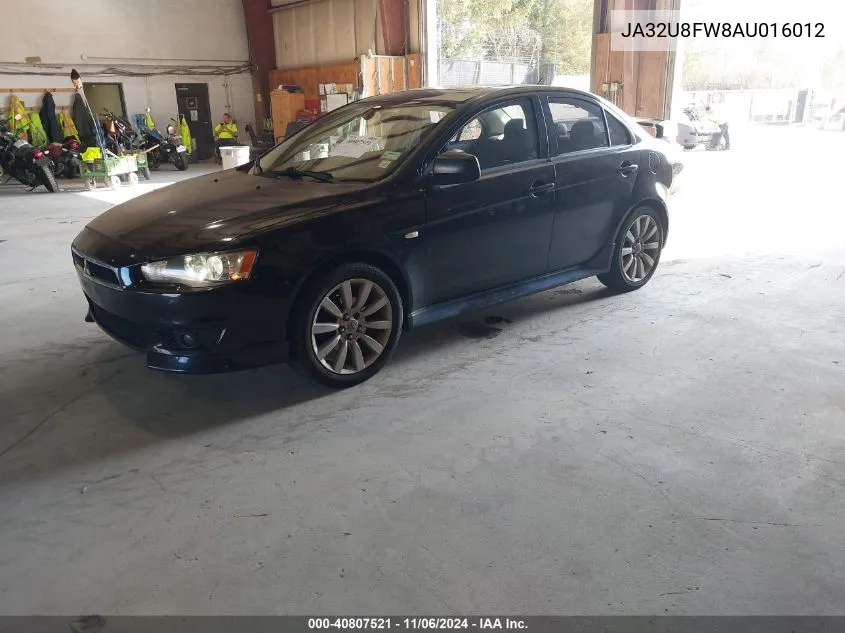 2010 Mitsubishi Lancer Gts VIN: JA32U8FW8AU016012 Lot: 40807521