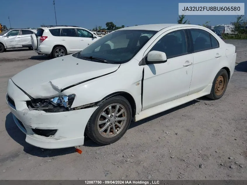 2011 Mitsubishi Lancer VIN: JA32U2FU8BU606580 Lot: 12087750