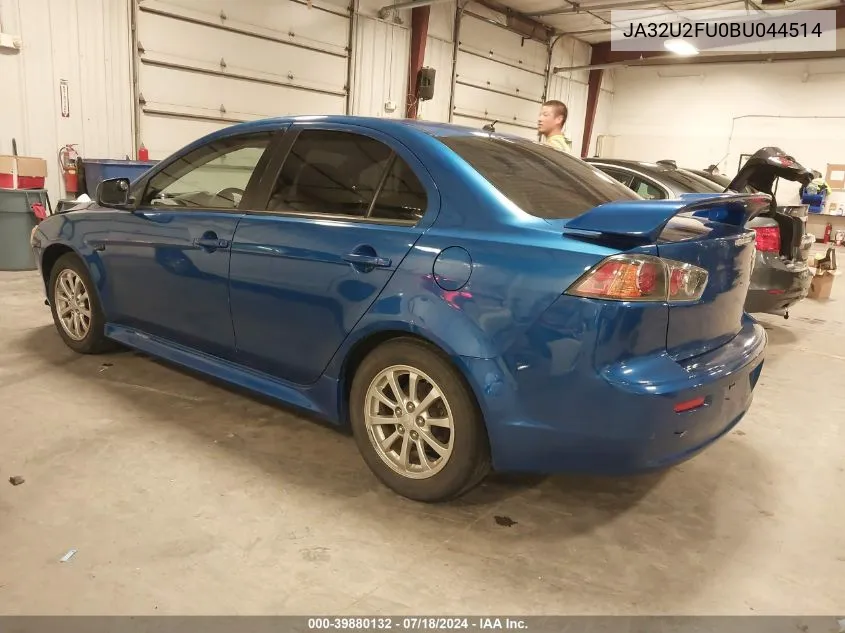 2011 Mitsubishi Lancer Es VIN: JA32U2FU0BU044514 Lot: 39880132