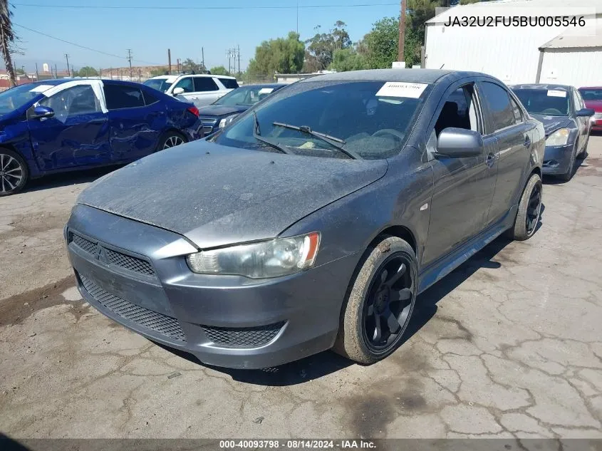 2011 Mitsubishi Lancer Es VIN: JA32U2FU5BU005546 Lot: 40093798