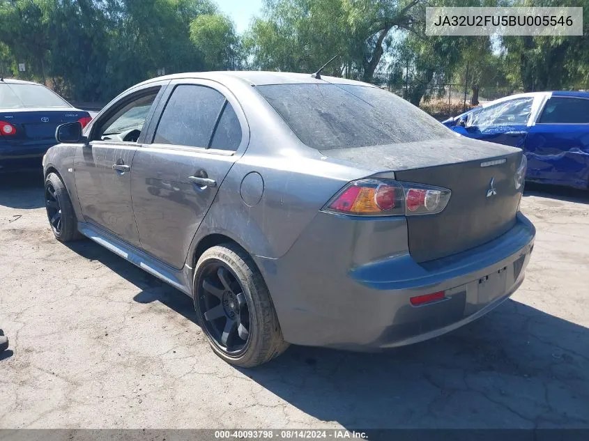 2011 Mitsubishi Lancer Es VIN: JA32U2FU5BU005546 Lot: 40093798