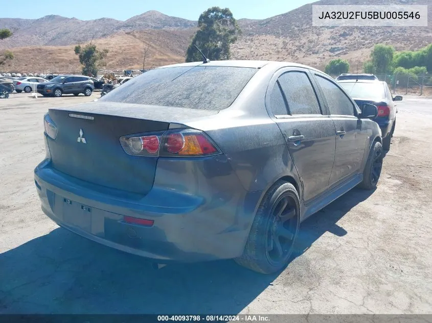 JA32U2FU5BU005546 2011 Mitsubishi Lancer Es