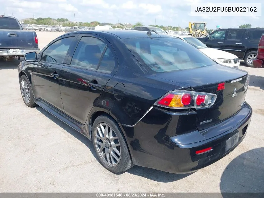 2011 Mitsubishi Lancer Es VIN: JA32U2FU6BU022162 Lot: 40181548