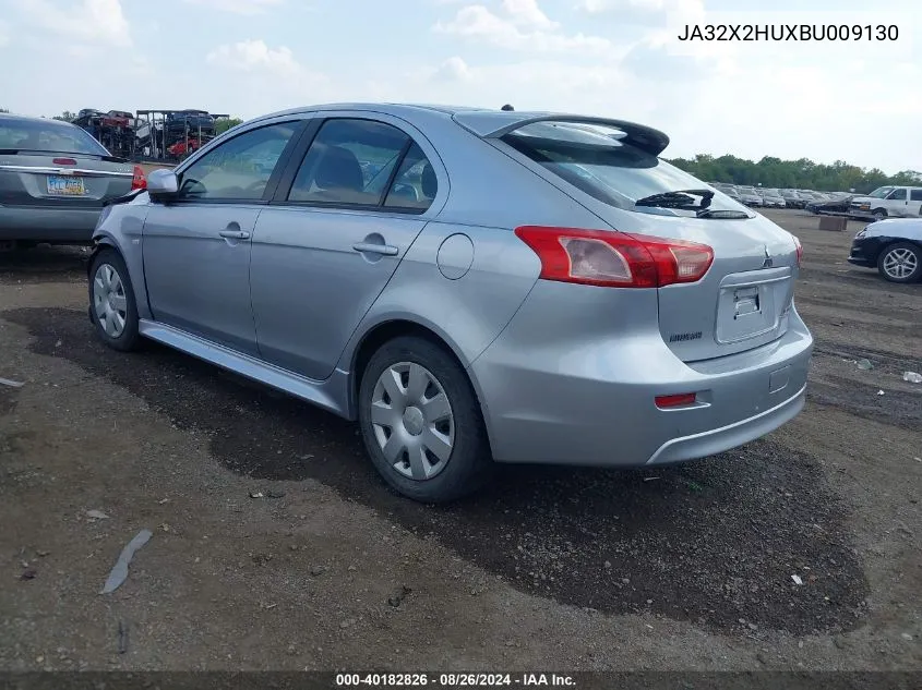 2011 Mitsubishi Lancer Sportback Es VIN: JA32X2HUXBU009130 Lot: 40182826