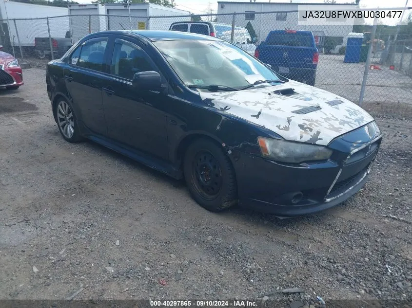 2011 Mitsubishi Lancer Gts VIN: JA32U8FWXBU030477 Lot: 40297865