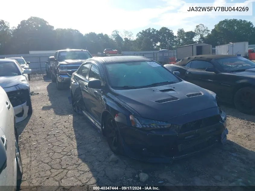 2011 Mitsubishi Lancer Evolution Mr VIN: JA32W5FV7BU044269 Lot: 40347444