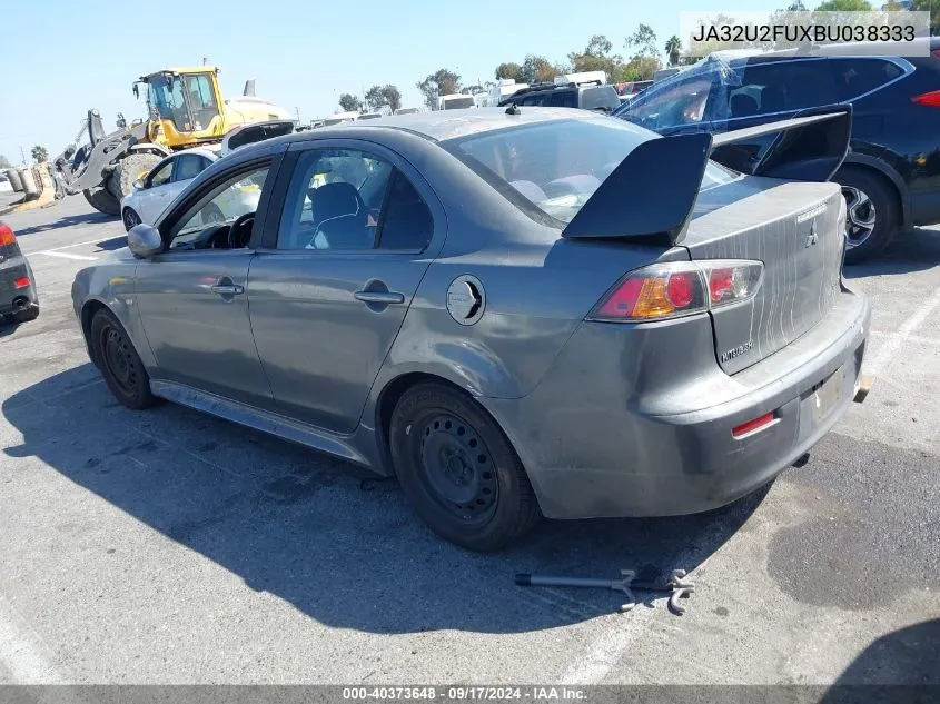 2011 Mitsubishi Lancer Es VIN: JA32U2FUXBU038333 Lot: 40373648