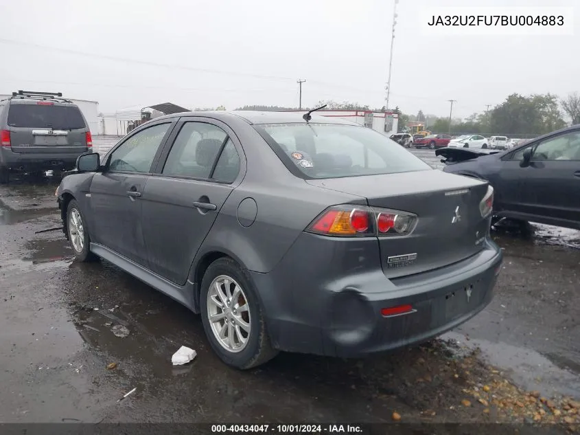 2011 Mitsubishi Lancer Es/Es Sport VIN: JA32U2FU7BU004883 Lot: 40434047