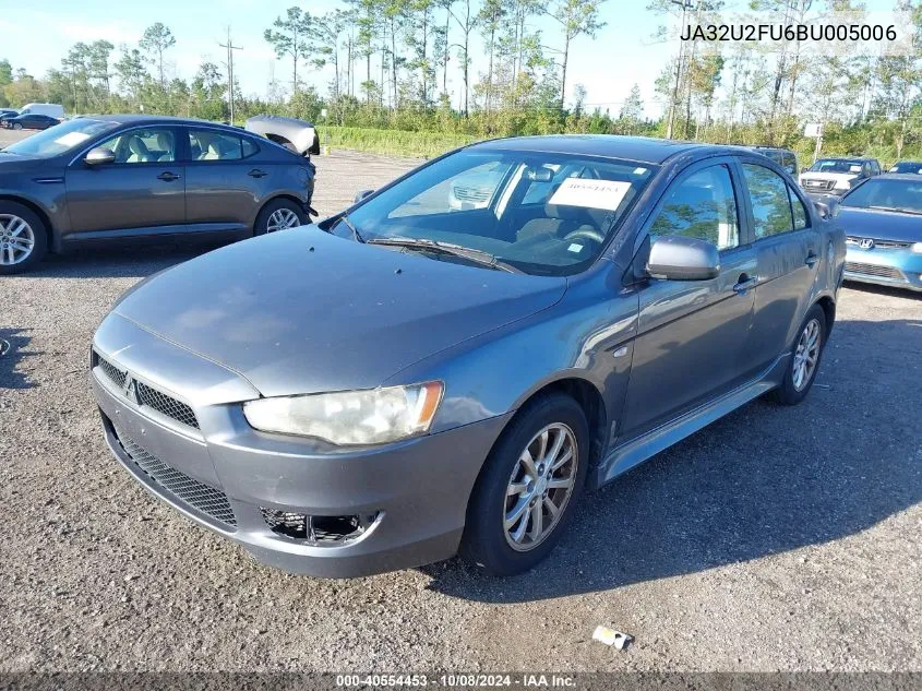 2011 Mitsubishi Lancer Es VIN: JA32U2FU6BU005006 Lot: 40554453