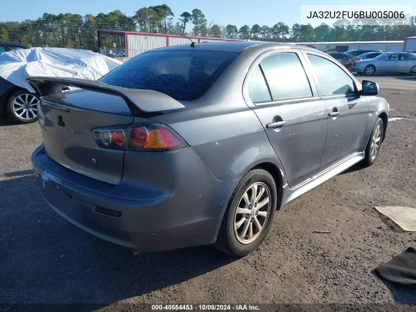 2011 Mitsubishi Lancer Es VIN: JA32U2FU6BU005006 Lot: 40554453