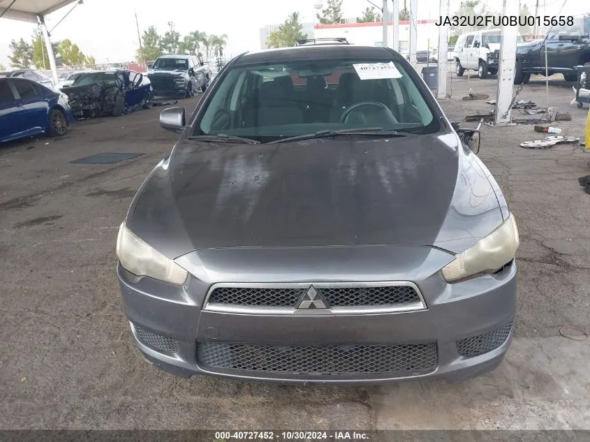 2011 Mitsubishi Lancer Es VIN: JA32U2FU0BU015658 Lot: 40727452