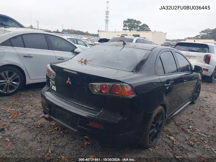 JA32U2FU0BU036445 2011 Mitsubishi Lancer Es