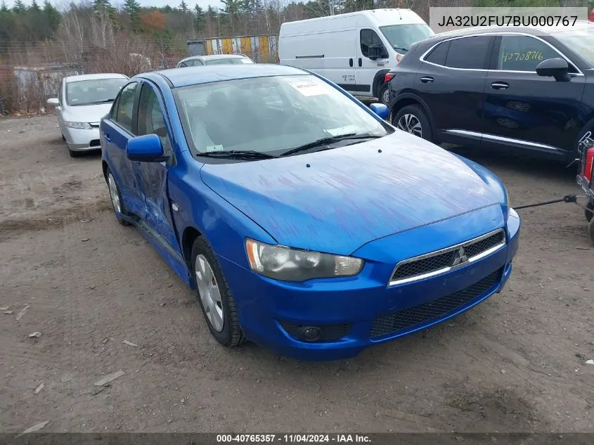 2011 Mitsubishi Lancer Es VIN: JA32U2FU7BU000767 Lot: 40765357