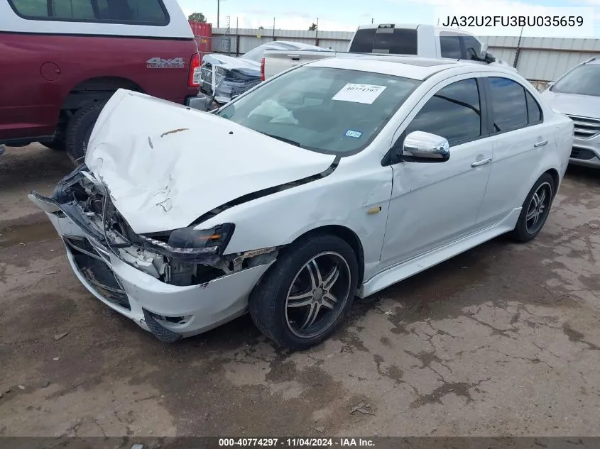 2011 Mitsubishi Lancer Es VIN: JA32U2FU3BU035659 Lot: 40774297