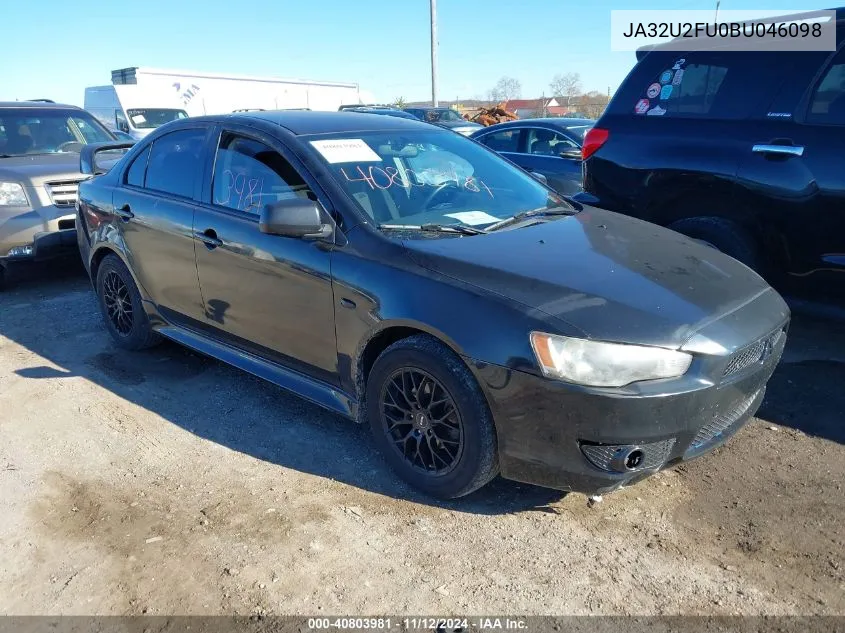 2011 Mitsubishi Lancer Es VIN: JA32U2FU0BU046098 Lot: 40803981