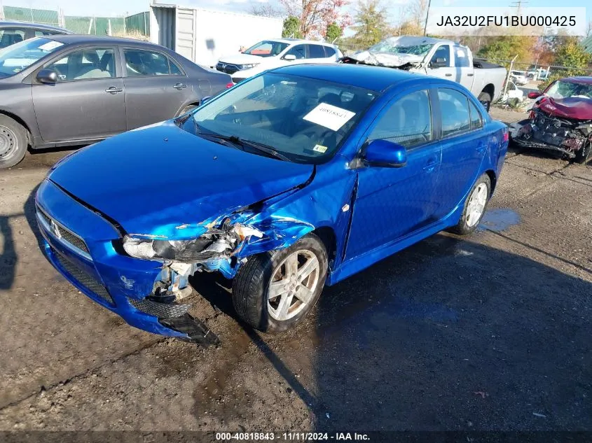 2011 Mitsubishi Lancer Es VIN: JA32U2FU1BU000425 Lot: 40818843