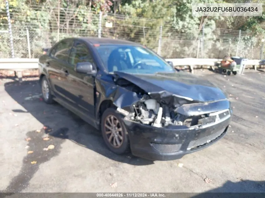 2011 Mitsubishi Lancer Es VIN: JA32U2FU6BU036434 Lot: 40844926