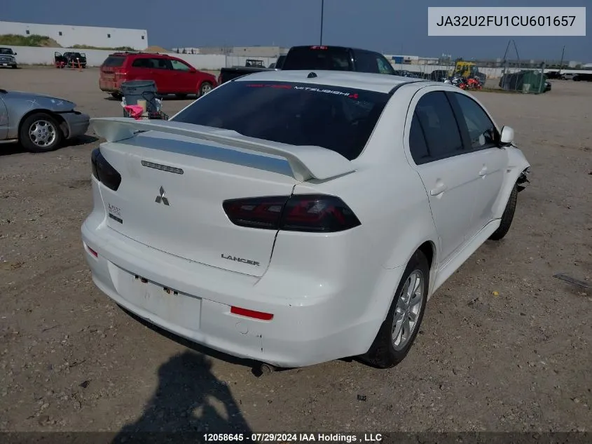 JA32U2FU1CU601657 2012 Mitsubishi Lancer