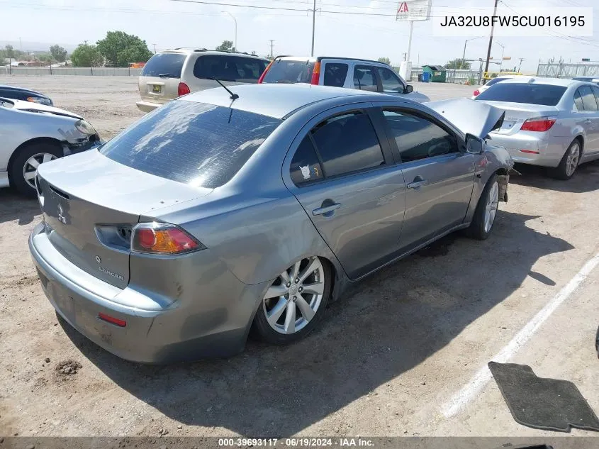 JA32U8FW5CU016195 2012 Mitsubishi Lancer Gt