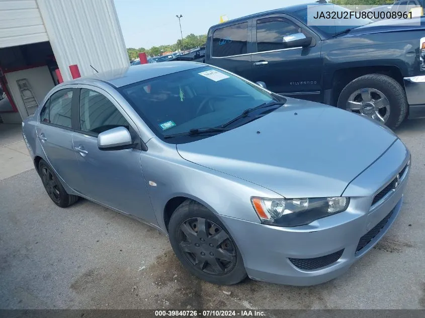 JA32U2FU8CU008961 2012 Mitsubishi Lancer Es