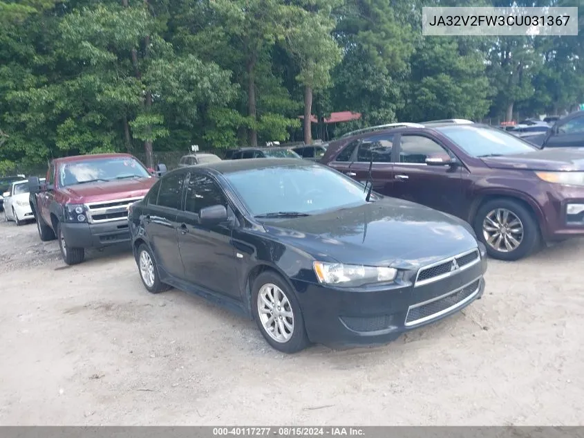 2012 Mitsubishi Lancer Se VIN: JA32V2FW3CU031367 Lot: 40117277