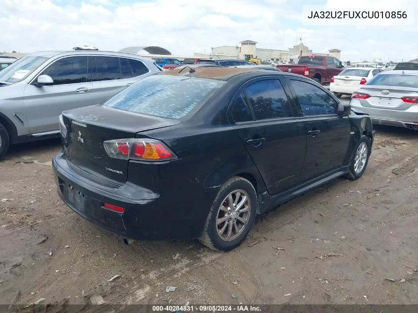 2012 Mitsubishi Lancer Es VIN: JA32U2FUXCU010856 Lot: 40284831