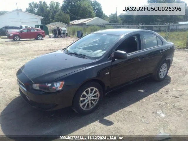 2012 Mitsubishi Lancer Es VIN: JA32U2FU5CU026396 Lot: 40378514