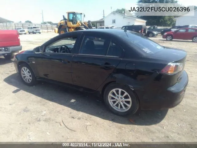 2012 Mitsubishi Lancer Es VIN: JA32U2FU5CU026396 Lot: 40378514