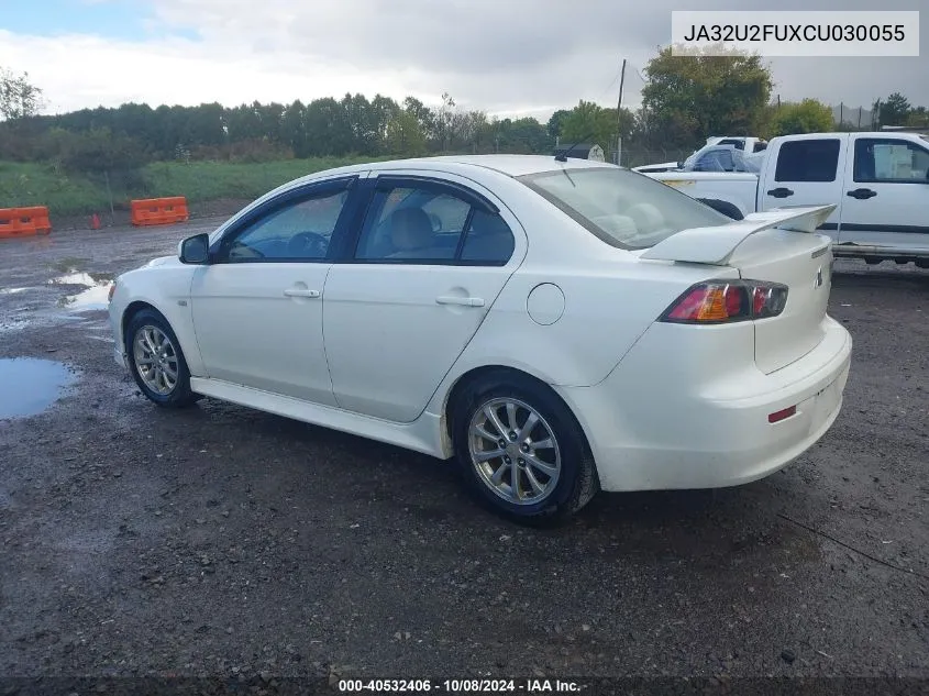 2012 Mitsubishi Lancer Es VIN: JA32U2FUXCU030055 Lot: 40532406