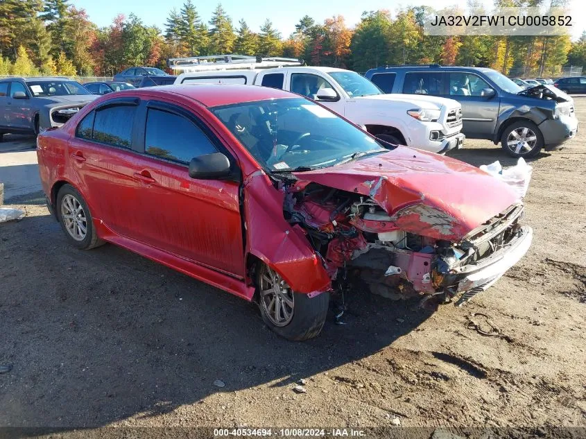 2012 Mitsubishi Lancer Se VIN: JA32V2FW1CU005852 Lot: 40534694