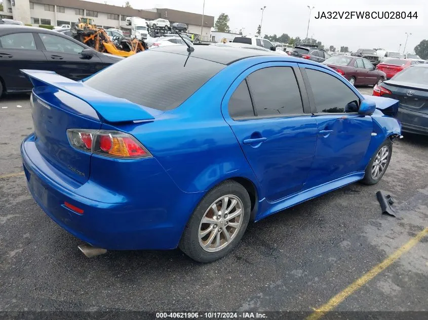 2012 Mitsubishi Lancer Se VIN: JA32V2FW8CU028044 Lot: 40621906