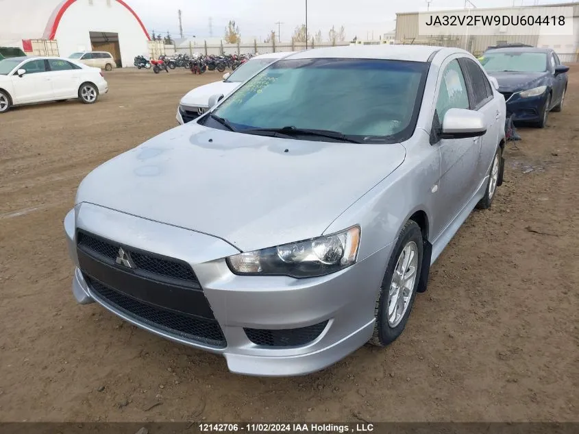 2013 Mitsubishi Lancer VIN: JA32V2FW9DU604418 Lot: 12142706