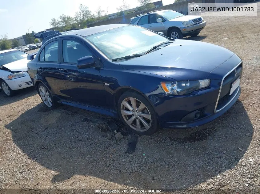 2013 Mitsubishi Lancer Gt VIN: JA32U8FW0DU001783 Lot: 39252238