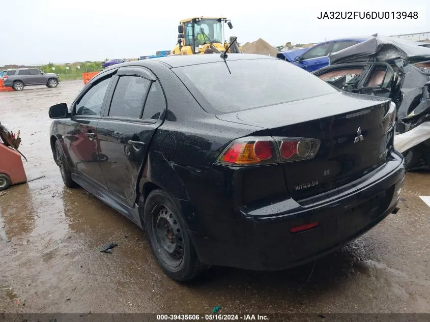 2013 Mitsubishi Lancer Es VIN: JA32U2FU6DU013948 Lot: 39435606