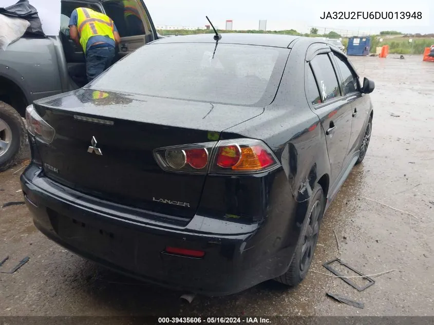 2013 Mitsubishi Lancer Es VIN: JA32U2FU6DU013948 Lot: 39435606