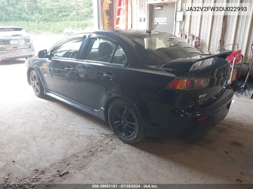 JA32V2FW3DU022993 2013 Mitsubishi Lancer Se