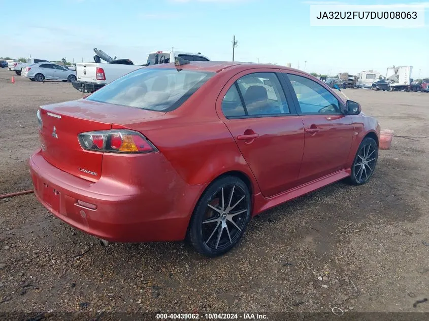 2013 Mitsubishi Lancer Es VIN: JA32U2FU7DU008063 Lot: 40439062