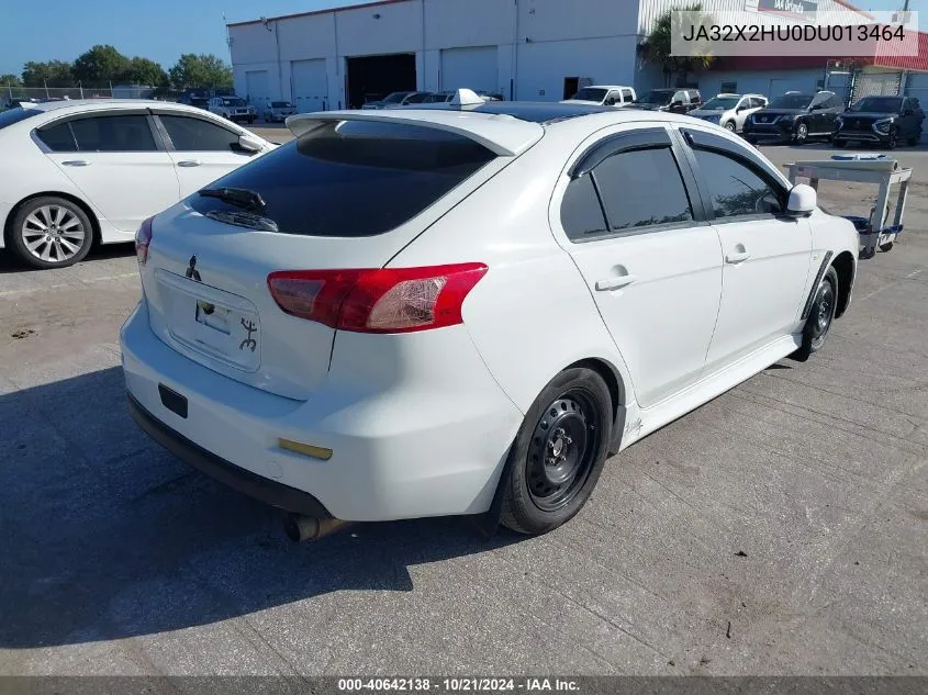 2013 Mitsubishi Lancer Sportback Es VIN: JA32X2HU0DU013464 Lot: 40642138