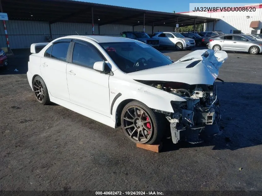 2013 Mitsubishi Lancer Evolution Gsr VIN: JA32W8FV5DU008620 Lot: 40682472