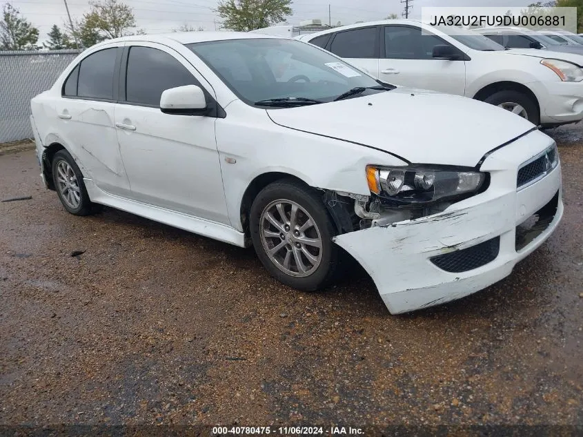 2013 Mitsubishi Lancer Es VIN: JA32U2FU9DU006881 Lot: 40780475