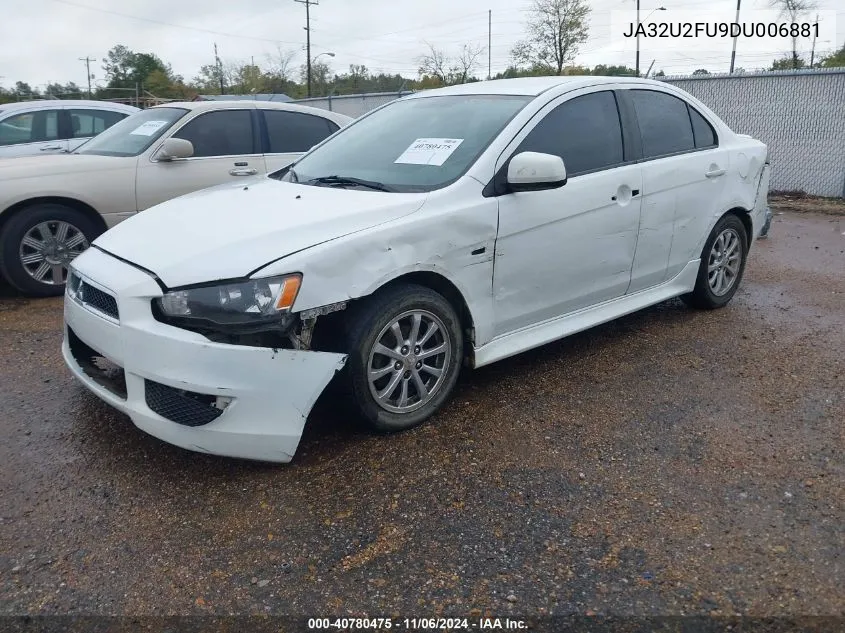 2013 Mitsubishi Lancer Es VIN: JA32U2FU9DU006881 Lot: 40780475