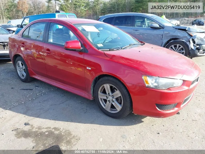 2013 Mitsubishi Lancer Se VIN: JA32V2FW7DU005419 Lot: 40782755