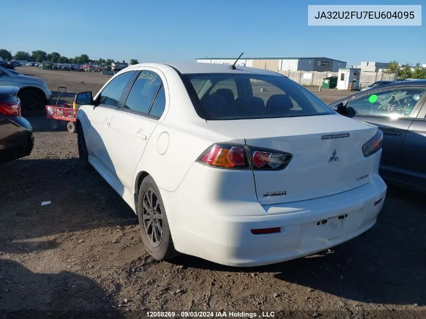 2014 Mitsubishi Lancer VIN: JA32U2FU7EU604095 Lot: 12058269