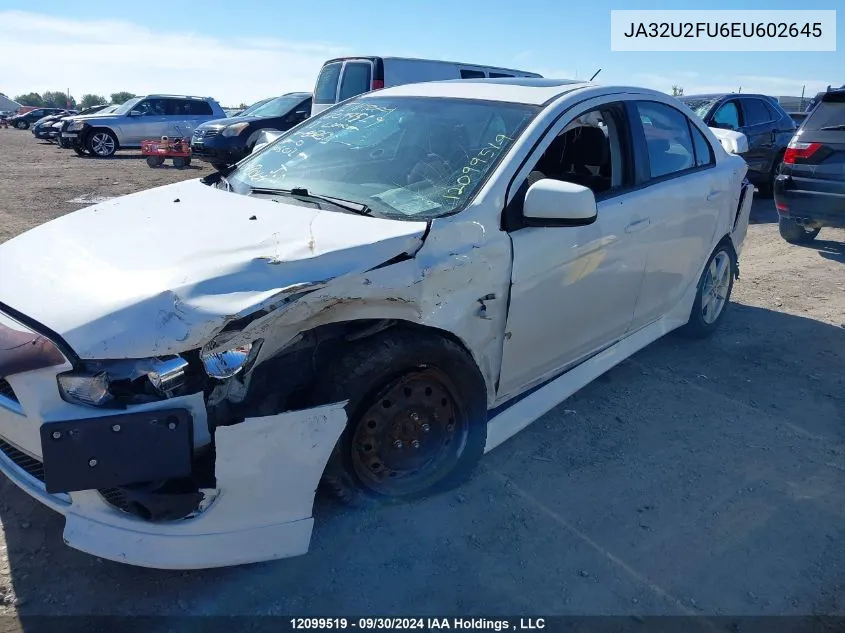 2014 Mitsubishi Lancer VIN: JA32U2FU6EU602645 Lot: 12099519