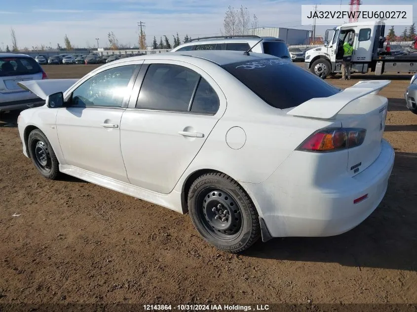 2014 Mitsubishi Lancer VIN: JA32V2FW7EU600272 Lot: 12143864