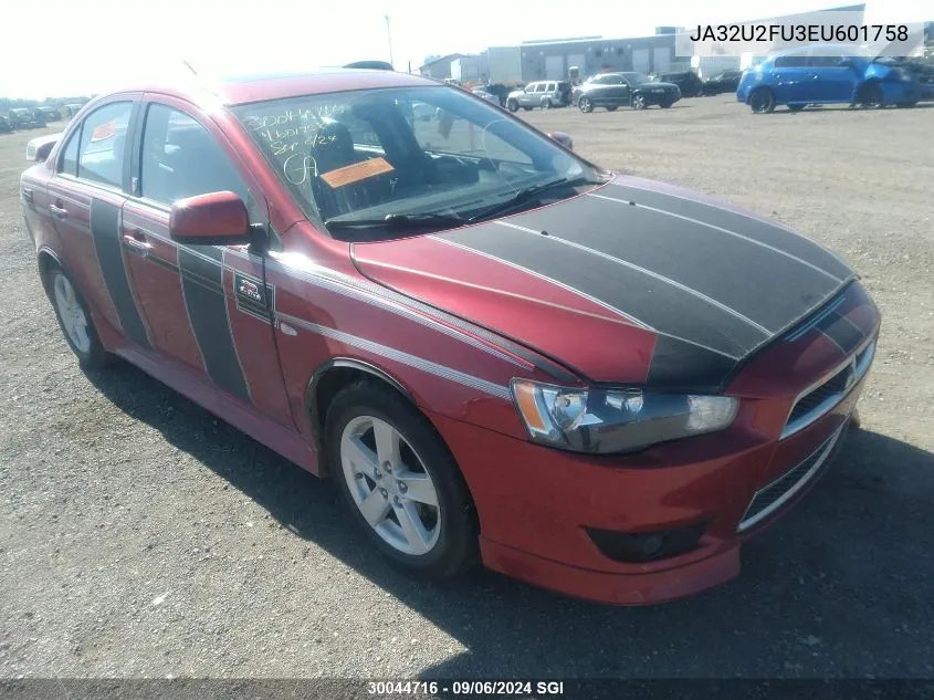 2014 Mitsubishi Lancer Es/Es Sport VIN: JA32U2FU3EU601758 Lot: 30044716